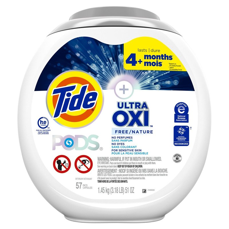 TIDE LNDRY DETERGENT PODS OXI FREE CLEANING & JANITORIAL SUPPLIES TIDE