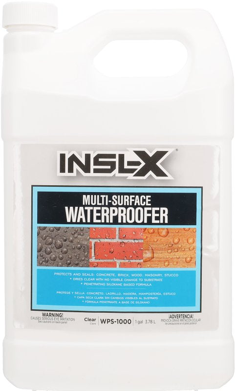 INSL-X Insl-X WPS1000099-01 Waterproofer, Flat, Liquid, Clear, 1 gal