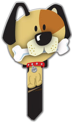 LUCKY LINE Lucky Line Key Shapes Series B114K Key Blank, Dog, Brass, Enamel-Coated, For: Kwikset Locks