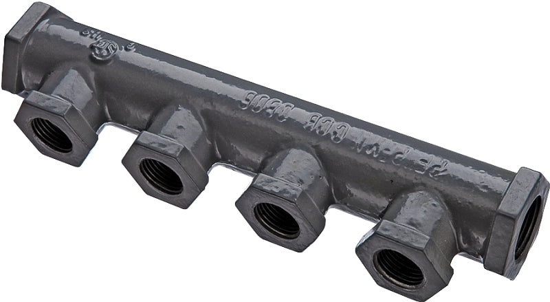 PRO-FLEX Pro-Flex PFMN-CCB Manifold, 3/4 in Inlet, 4-Outlet, 1/2 in Outlet, Metal PLUMBING, HEATING & VENTILATION PRO-FLEX
