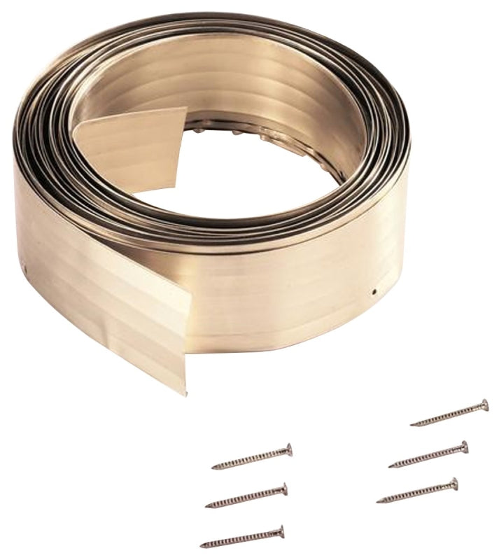 M-D M-D 52000 Weather Stripping Seal, 0.03125 in W, 1-1/8 in Thick, 17 ft L, Metal