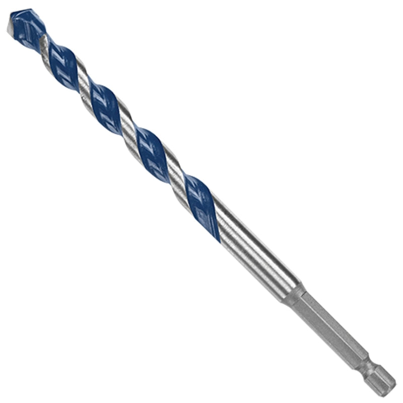 BOSCH Bosch BlueGranite Turbo HCBG12T Hammer Drill Bit, 3/8 in Dia, 6 in OAL, Milled Flute, 2-Flute, 5/16 in Dia Shank TOOLS BOSCH