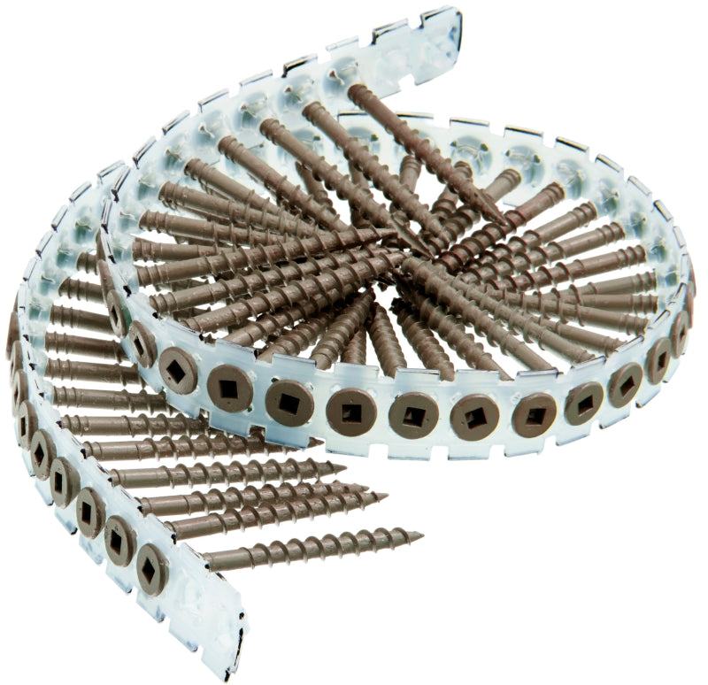SENCO Senco 08D Series 08D200W Deck Screw, Brown, Flat Head, #2 Drive, Steel, Weatherex, 1000/PK HARDWARE & FARM SUPPLIES SENCO