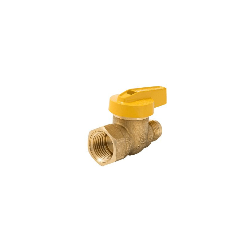 B & K INDUSTRIES ProLine Series 7701G Series 114-522HN 1-Piece Straight Gas Valve, 3/8 x 1/2 in Connection, Flare x FIP, Brass Body PLUMBING, HEATING & VENTILATION B & K INDUSTRIES