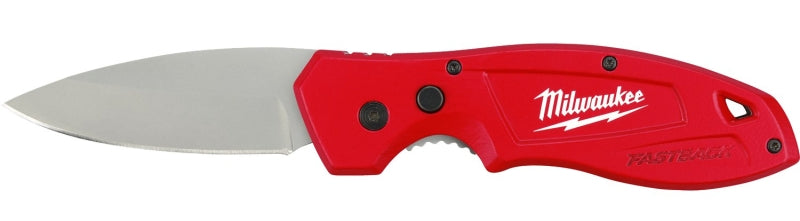 MILWAUKEE Milwaukee FASTBACK Series 48-22-1520 Pocket Knife, 5 in L Blade, Stainless Steel Blade, 1-Blade, Contour-Grip Handle SPORTS & RECREATION MILWAUKEE