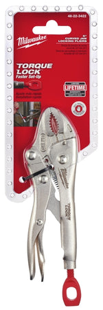 MILWAUKEE Milwaukee Torque Lock 48-22-3422 Locking Plier, 5 in OAL, 1-1/8 in Jaw Opening, Ergonomic Handle, 13/32 in W Jaw