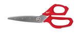 MILWAUKEE Milwaukee 48-22-4046 Jobsite Scissors, 9.3 in OAL, Metal Blade, Loop Handle, Gray/Red Handle
