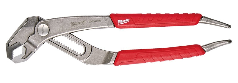 MILWAUKEE Milwaukee 48-22-6208 Tongue and Groove Plier, 8 in OAL, 1-3/4 in Jaw, Red Handle, Comfort-Grip Handle, 1/4 in W Jaw