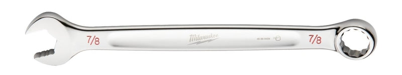 MILWAUKEE Milwaukee 45-96-9428 Combination Wrench, SAE, 7/8 in Head, 11.61 in L, 12-Point, Steel, Chrome TOOLS MILWAUKEE   
