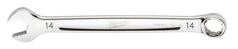 MILWAUKEE Milwaukee 45-96-9514 Combination Wrench, Metric, 14 mm Head, 7.48 in L, 12-Point, Steel, Chrome TOOLS MILWAUKEE   