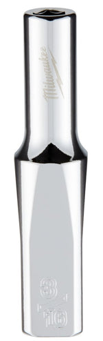 MILWAUKEE Milwaukee 45-34-9012 Socket, 3/16 in Socket, Deep Socket, 2.559 in OAL, 1/4 in Drive, 6-Point, Chrome Vanadium Steel TOOLS MILWAUKEE