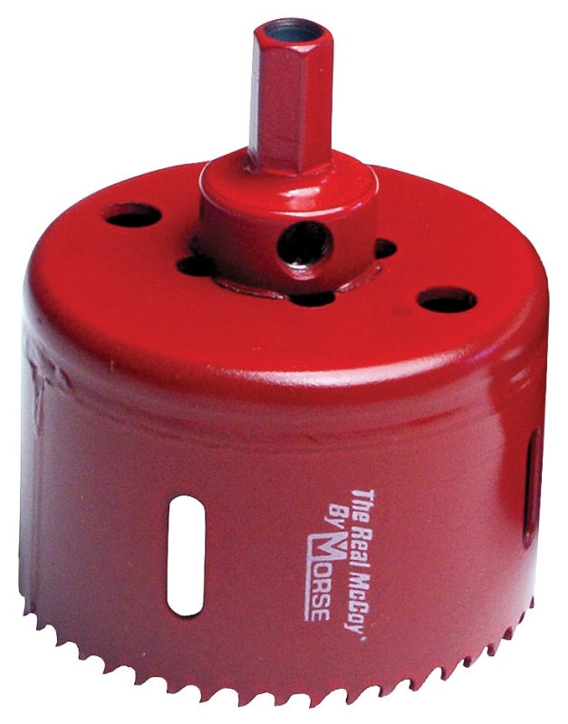 MORSE Morse MHSA Series MHSA48C Hole Saw, 3 in Dia, 1-15/16 in D Cutting, 3/8 in Arbor, 4/6 TPI, Bi-Metal Cutting Edge