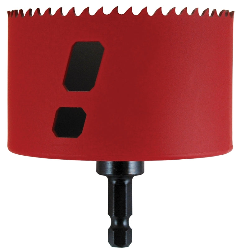 MORSE Morse MHSA Series MHSA64C Hole Saw, 4 in Dia, 1-15/16 in D Cutting, 3/8 in Arbor, 4/6 TPI, Bi-Metal Cutting Edge HARDWARE & FARM SUPPLIES MORSE