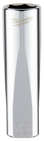 MILWAUKEE Milwaukee 45-34-0013 Drive Socket, 13 mm Socket, 3/8 in Drive, 6-Point, Vanadium Steel, Chrome
