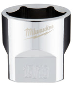 MILWAUKEE Milwaukee 45-34-9071 Socket, 15/16 in Socket, 3/8 in Drive, 6-Point, Chrome Vanadium Steel, Chrome