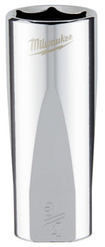 MILWAUKEE Milwaukee 45-34-7500 Socket, 3/4 in Socket, Deep Socket, 3.543 in OAL, 3/8 in Drive, 6-Point, Chrome Vanadium Steel