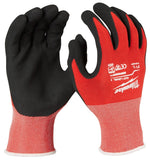 MILWAUKEE Milwaukee 48-22-8902 Work Gloves, Unisex, L, 7.53 to 7.73 in L, Nitrile, Red