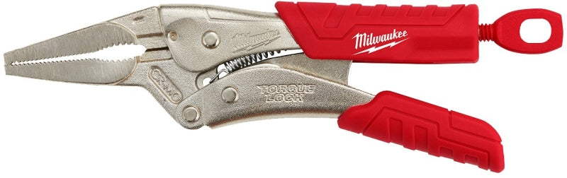MILWAUKEE Milwaukee 48-22-3406 Locking Plier, 6 in OAL, 2.4 in Jaw Opening, Black/Red Handle, Comfort-Grip Handle, 3/16 in W Jaw