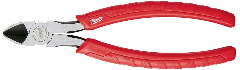 MILWAUKEE Milwaukee 48-22-6108 Diagonal Cutting Plier, 8 in OAL, 11/32 in Cutting Capacity, 1-5/64 in Jaw Opening, Red Handle