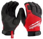 MILWAUKEE Milwaukee 48-73-8522 Work Gloves, Unisex, L, 7-5/8 to 8 in L, Reinforced Thumb, Knuckle Cuff, Black/Red