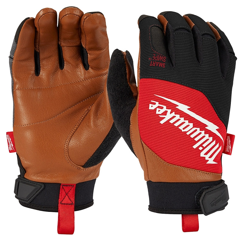 MILWAUKEE Milwaukee 48-73-0023 Breathable Lightweight Performance Gloves, Men's, XL, 10.4 in L, Hook and Loop Cuff, Brown CLOTHING, FOOTWEAR & SAFETY GEAR MILWAUKEE   