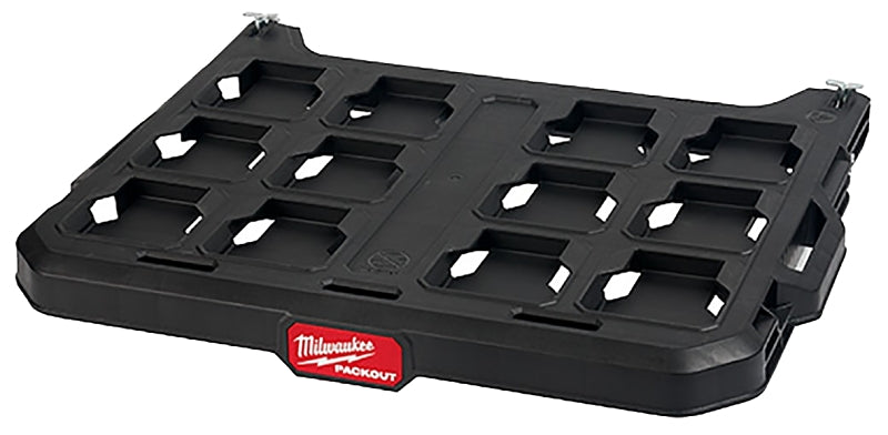 MILWAUKEE Milwaukee PACKOUT 48-22-8481 Racking Shelf, 50 lb, Polypropylene Shelving, 21 in OAW, 16.6 in OAH, 3.9 in OAD