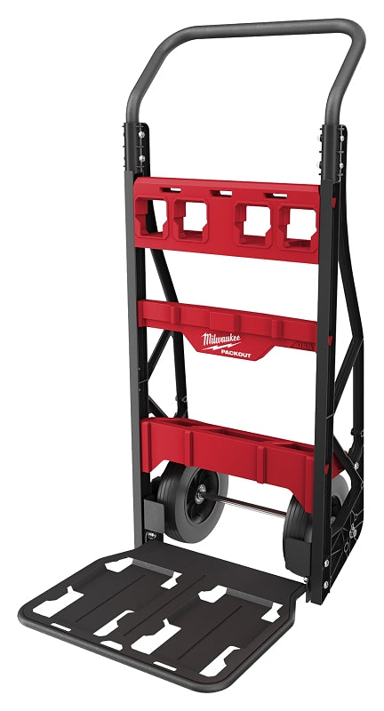 MILWAUKEE Milwaukee PACKOUT 48-22-8415 Wheel Cart, 400 lb, 2-Wheel, No-Flat Wheel, Steel
