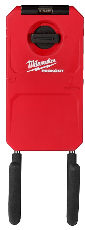 MILWAUKEE Milwaukee PACKOUT 48-22-8331 Curved Hook, 25 lb Load, 6 in L, 3-1/2 in W, 11 in H, Metal/Polymer, Black/Red TOOLS MILWAUKEE