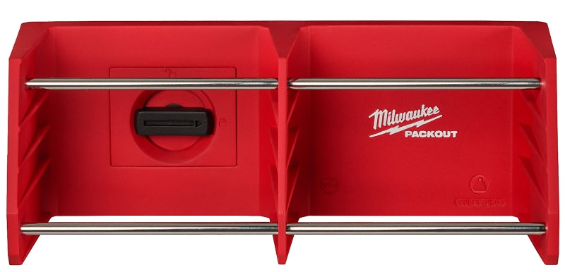 MILWAUKEE Milwaukee PACKOUT 48-22-8340 Tool Rack, 20 lb, 5 in W, 3-1/2 in H, 9-1/2 in L, Polymer TOOLS MILWAUKEE