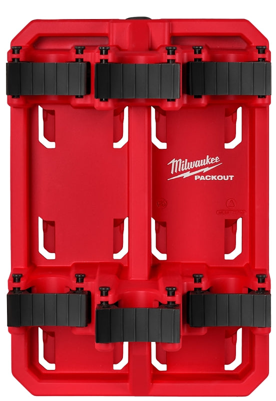 MILWAUKEE Milwaukee PACKOUT 48-22-8349 Long Handle Tool Rack, 50 lb, 9-1/2 in W, 14 in H, 7 in L, Polymer TOOLS MILWAUKEE