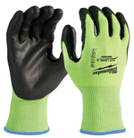 MILWAUKEE Milwaukee 48-73-8921 Dipped Gloves, Breathable, Lightweight, Unisex, M, Thumb Patch Thumb, Knit Cuff, Polyester Glove