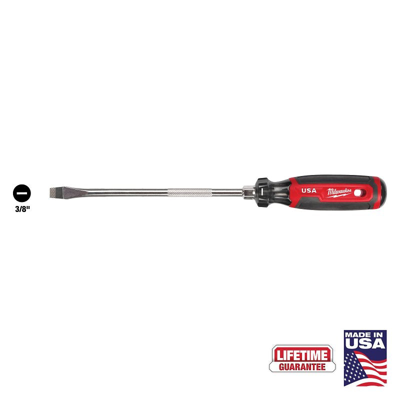 MILWAUKEE Milwaukee MT209 Screwdriver, 3/8 in Drive, Slotted Drive, 13 in OAL, 8 in L Shank, Acetate Handle, Cushion-Grip Handle