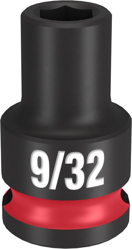 MILWAUKEE Milwaukee SHOCKWAVE Impact Duty Series 49-66-6101 Shallow Impact Socket, 9/32 in Socket, 3/8 in Drive, Square Drive