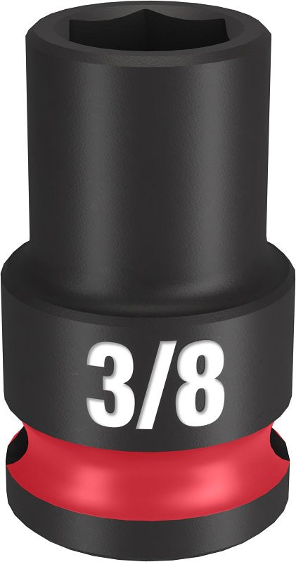 MILWAUKEE Milwaukee SHOCKWAVE Impact Duty Series 49-66-6104 Shallow Impact Socket, 3/8 in Socket, 3/8 in Drive, Square Drive