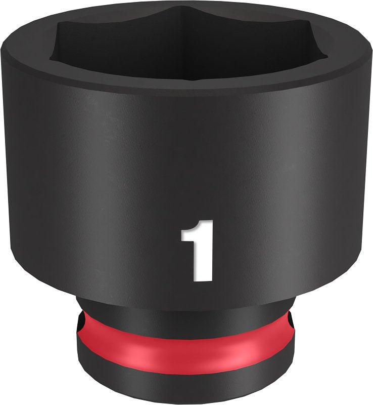 MILWAUKEE Milwaukee SHOCKWAVE Impact Duty Series 49-66-6114 Shallow Impact Socket, 1 in Socket, 3/8 in Drive, Square Drive
