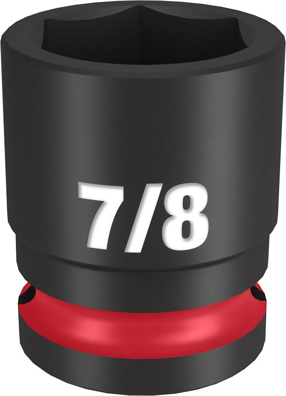 MILWAUKEE Milwaukee SHOCKWAVE Impact Duty Series 49-66-6208 Shallow Impact Socket, 7/8 in Socket, 1/2 in Drive, Square Drive TOOLS MILWAUKEE
