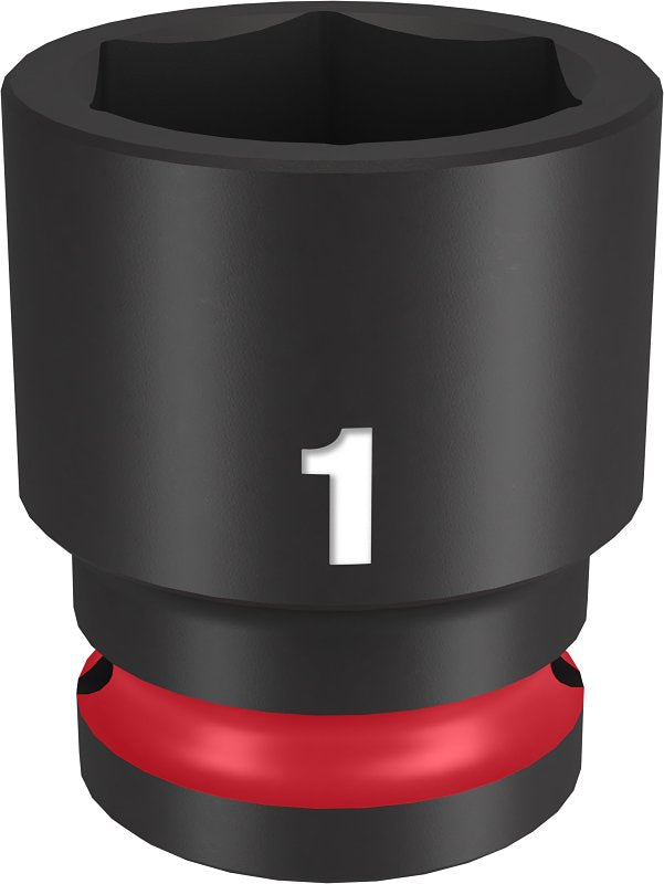 MILWAUKEE Milwaukee SHOCKWAVE Impact Duty Series 49-66-6210 Shallow Impact Socket, 1 in Socket, 1/2 in Drive, Square Drive TOOLS MILWAUKEE