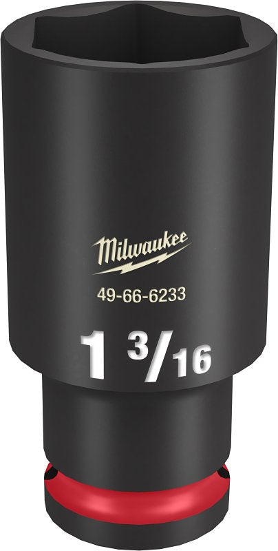 MILWAUKEE Milwaukee SHOCKWAVE Impact Duty Series 49-66-6233 Deep Impact Socket, 1-3/16 in Socket, 1/2 in Drive, Square Drive TOOLS MILWAUKEE