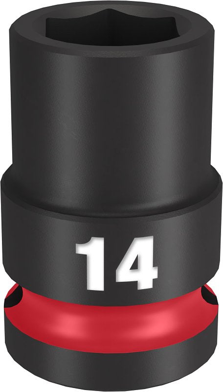 MILWAUKEE Milwaukee SHOCKWAVE Impact Duty Series 49-66-6246 Shallow Impact Socket, 14 mm Socket, 1/2 in Drive, Square Drive