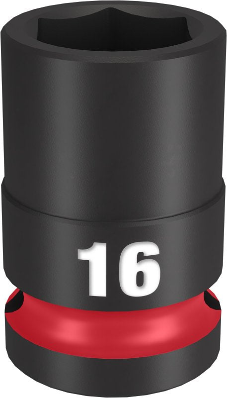 MILWAUKEE Milwaukee SHOCKWAVE Impact Duty Series 49-66-6248 Shallow Impact Socket, 16 mm Socket, 1/2 in Drive, Square Drive
