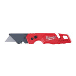 MILWAUKEE Milwaukee FASTBACK 48-22-1501 Folding Utility Knife, 1.27 in L Blade, 0.02 in W Blade, Steel Blade, 1-Blade, Red Handle