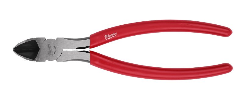MILWAUKEE Milwaukee 48-22-6508 Diagonal Cutting Plier, 8 in OAL, Red Handle, 2 in W Jaw ELECTRICAL MILWAUKEE