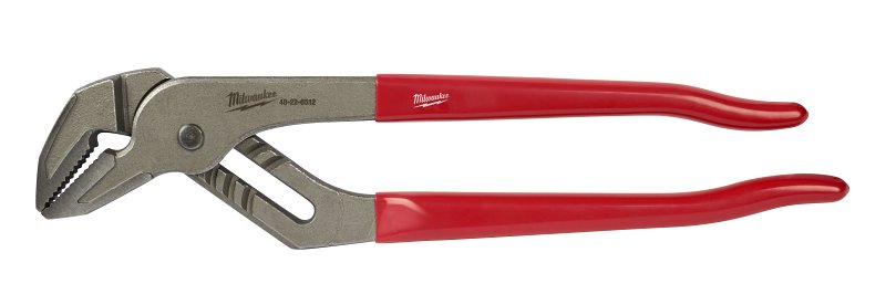 MILWAUKEE Milwaukee 48-22-6512 Tongue and Groove Plier, 12 in OAL, 2-1/4 in Jaw Opening, Red Handle, Ergonomic Handle