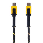 DEWALT DEWALT 131 0021 DW2 Charging Cable, Type C, Kevlar Fiber Sheath, 10 ft L