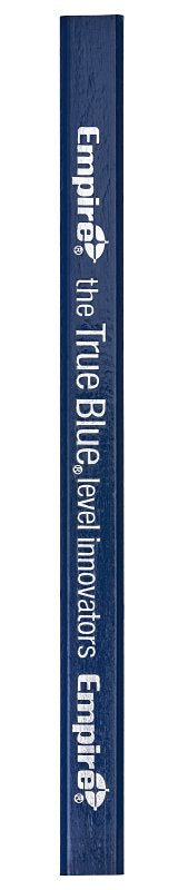 MILWAUKEE ELECTRICAL TO Empire 87BLK Carpenter Pencil, Medium Tip, Black, 176 mm L, Wood Barrel, Blue Barrel