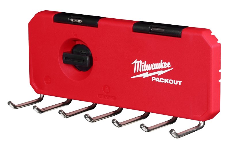 MILWAUKEE ELECTRICAL TO Milwaukee PACKOUT 48-22-8329 7-Hook Rack, 25 lb, 9-1/2 in W, 3-1/2 in H, 3 in L TOOLS MILWAUKEE ELECTRICAL TO
