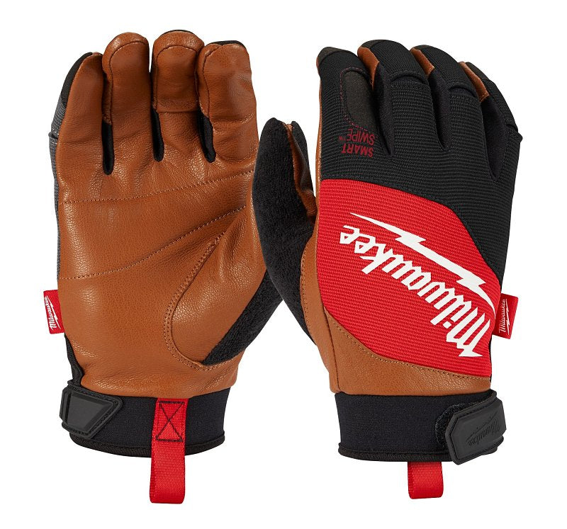 MILWAUKEE ELECTRICAL TO Milwaukee 48-73-0021 Performance Gloves, M, 11.2 in L, Touchscreen Thumb, Hook and Loop, Polyester