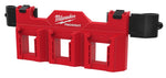 MILWAUKEE ELECTRICAL TO Milwaukee PACKOUT 48-22-8603 Tool Box Battery Rack Attachment, 3-Compartment, ABS/Polycarbonate, Black/Red TOOLS MILWAUKEE ELECTRICAL TO