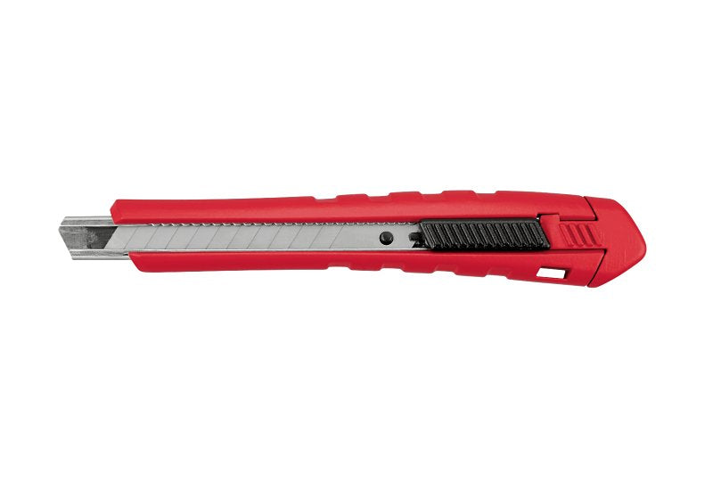 MILWAUKEE ELECTRICAL TO Milwaukee 48-22-1963 Snap-Off Knife, 9 mm W Blade, Microcarbide Blade, Overmold Handle, Red Handle TOOLS MILWAUKEE ELECTRICAL TO