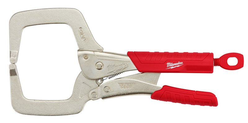 MILWAUKEE ELECTRICAL TO Milwaukee Torque Lock 48-22-3631 Locking C-Clamp with Grip, 6.7 in OAL, 3-3/8 in Jaw Opening, Ergonomic Grip Handle